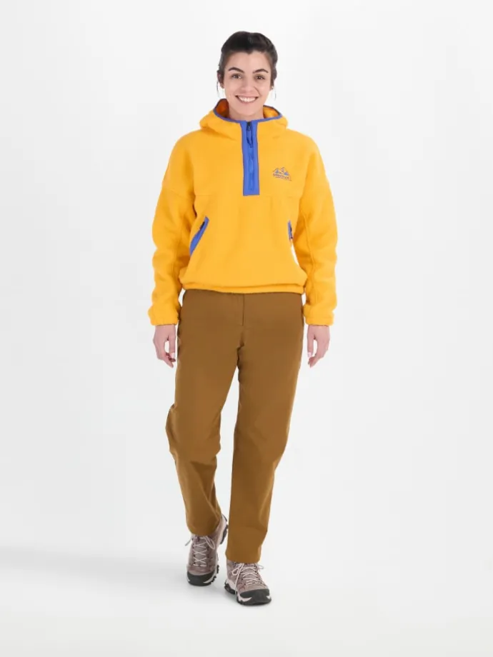 Fleecepullover in Gelb