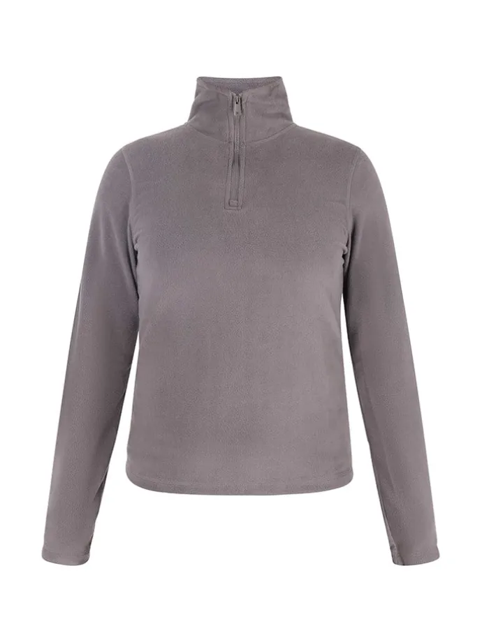 Fleecepullover in Grau