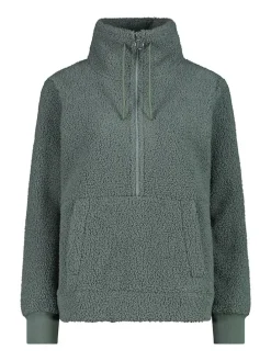 Fleecepullover in Grün