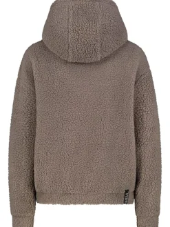 Fleecepullover in Hellbraun