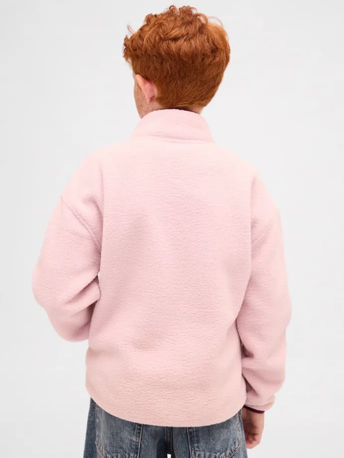 Fleecepullover in Rosa