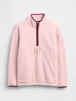 Fleecepullover in Rosa
