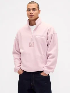 Fleecepullover in Rosa