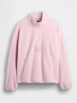 Fleecepullover in Rosa