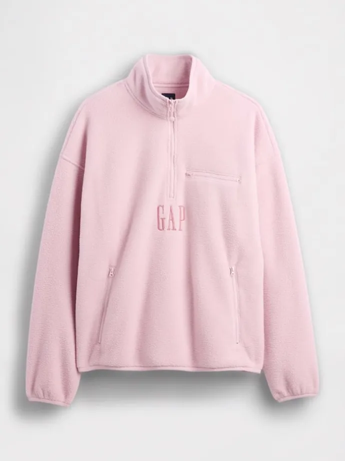 Fleecepullover in Rosa