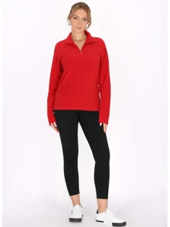 Fleecepullover in Rot