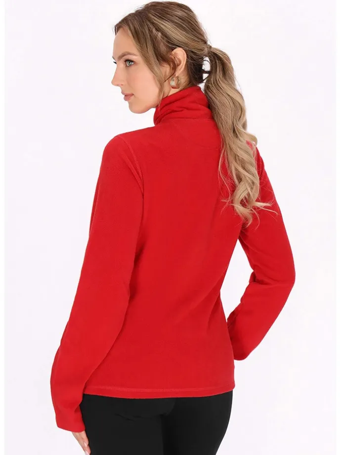 Fleecepullover in Rot