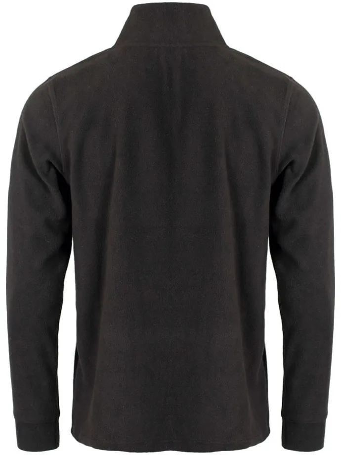 Fleecepullover in Schwarz