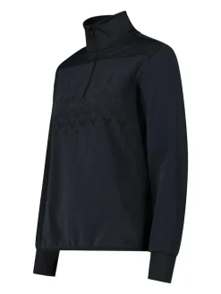 Fleecepullover in Schwarz