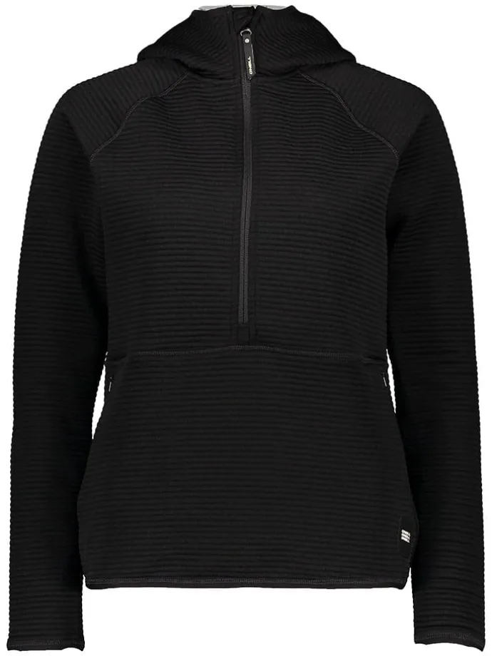 Fleecepullover in Schwarz