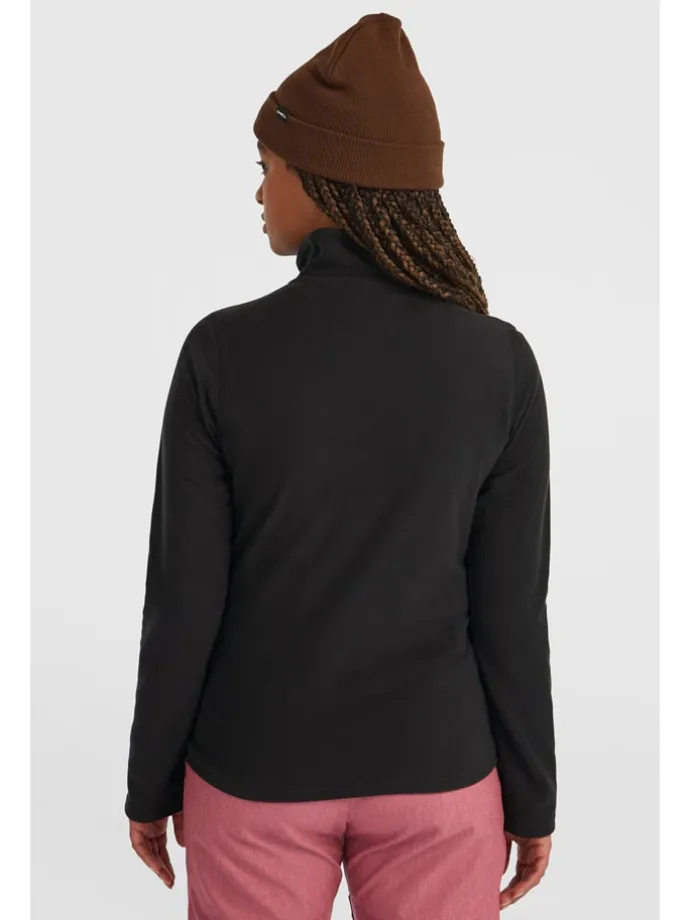 Fleecepullover in Schwarz