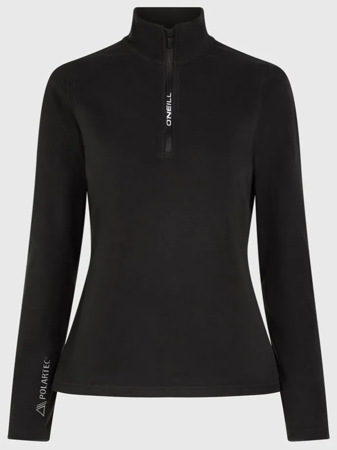 Fleecepullover in Schwarz
