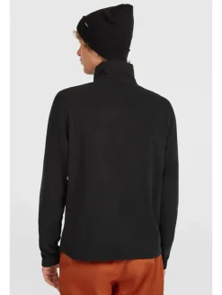 Fleecepullover in Schwarz
