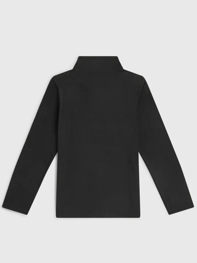 Fleecepullover in Schwarz