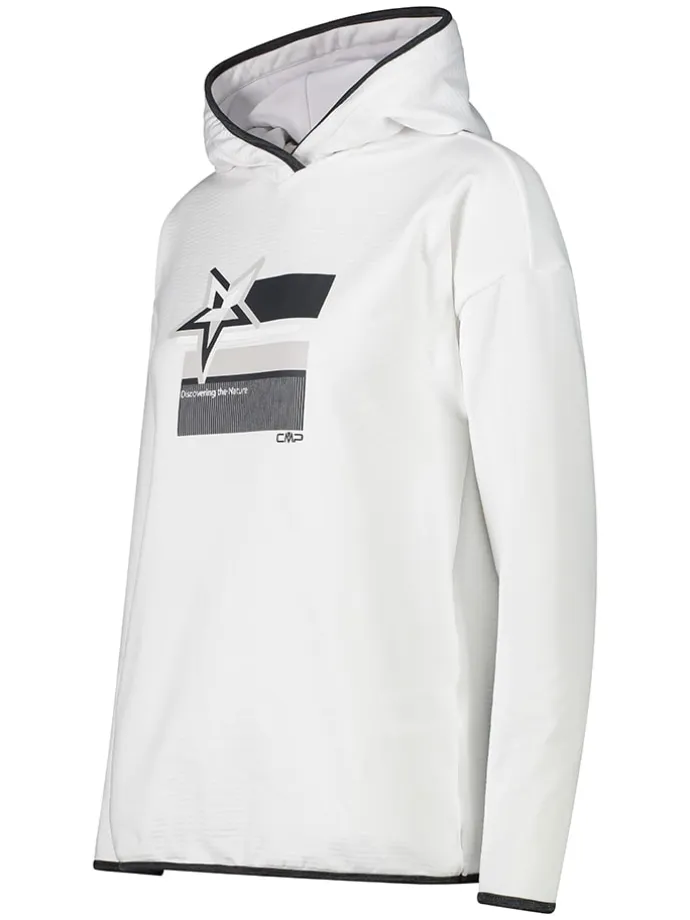 Fleecepullover in Weiß