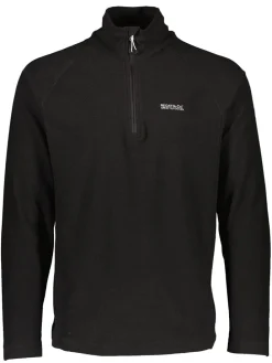 Fleecepullover "Montes" in Schwarz