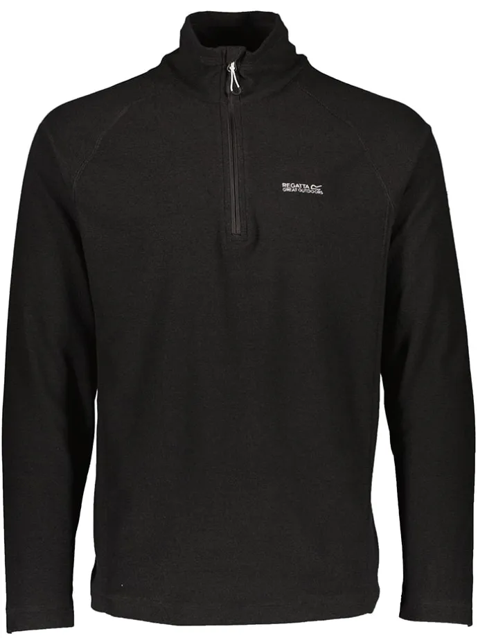 Fleecepullover "Montes" in Schwarz