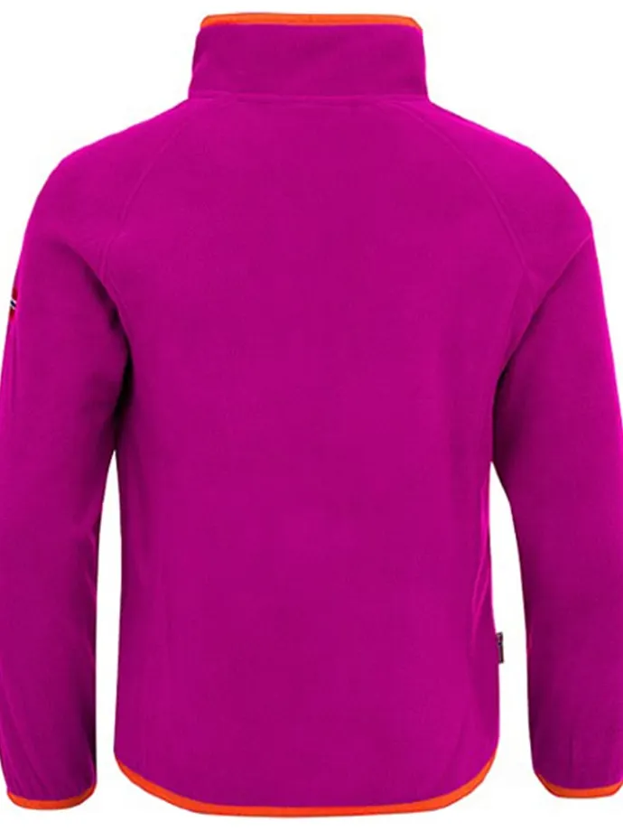 Fleecepullover "Nordland" in Pink/ Orange