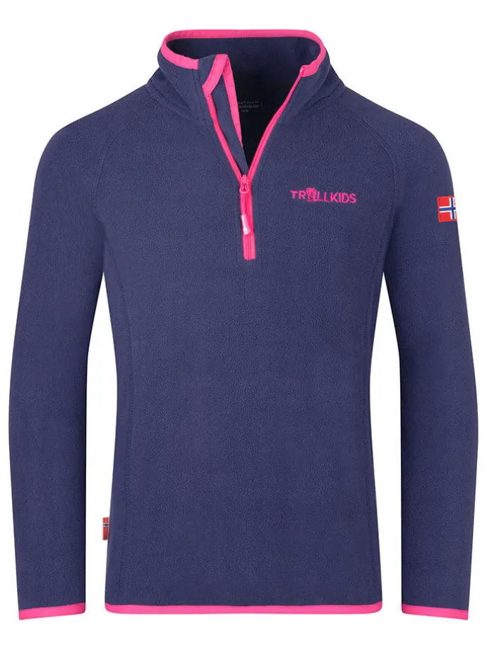 Fleecepullover "Nordland" in Lila