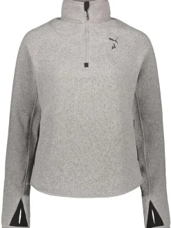 Fleecepullover "Seasons" in Grau