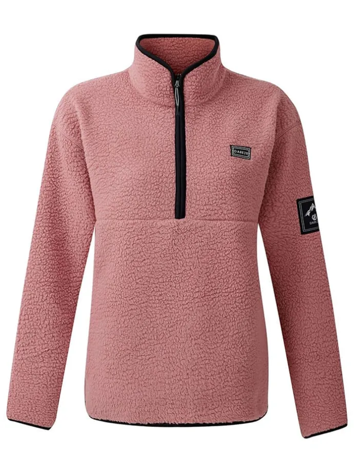 Fleecepullover "Slide Out" in Rosa