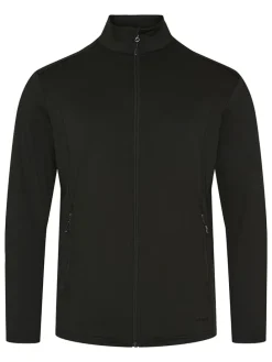 Fleecepullover "Stuben" in Schwarz