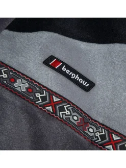 Fleecepullover "Tramantana 91" in Schwarz/ Rot/ Grau