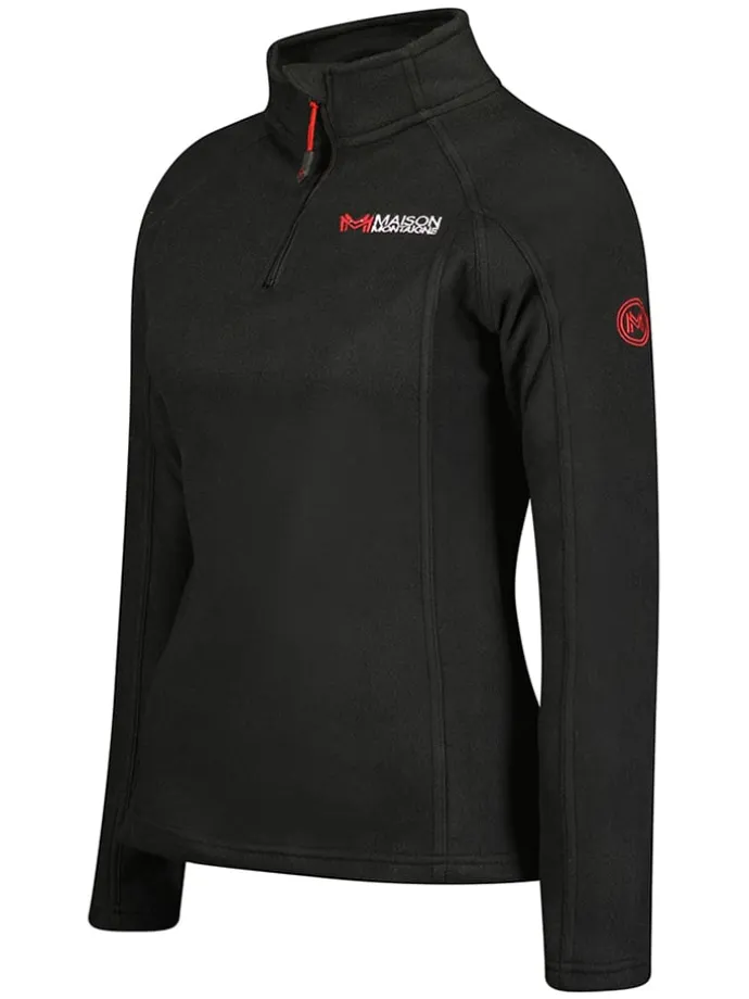 Fleecepullover "Tumai" in Schwarz