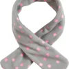 Fleece-Steckschal in Grau/ Rosa