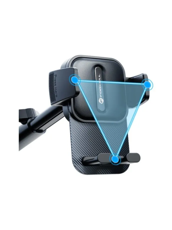 FORCELL Auto Handyhalter Guardian Saugnapfhalter schwarz