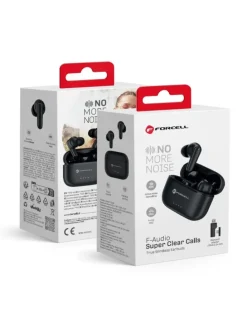 FORCELL TWS Kopfhörer Super Clear ANC ENC + Dongle Schwarz