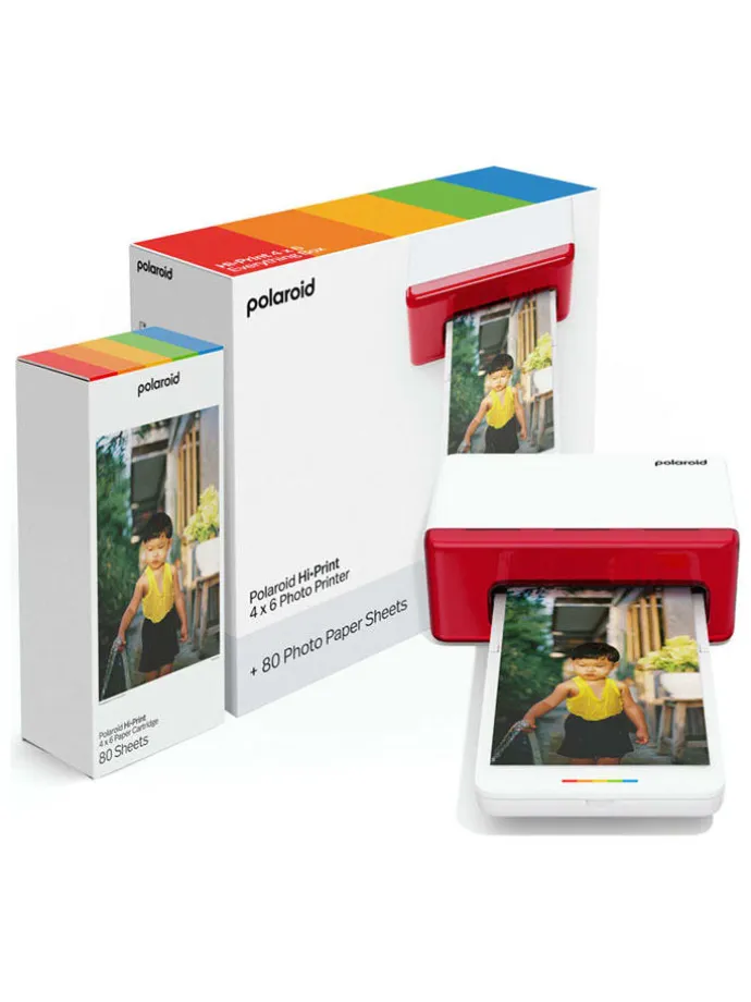 Fotodrucker-Starterbox "Hi Print 4x6" in Weiß/ Rot