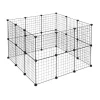 Freilaufgehege in Schwarz - (B)100 x (H)72 x (T)110 cm
