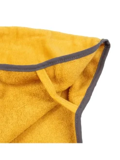 Frottee Badeponcho in Gold