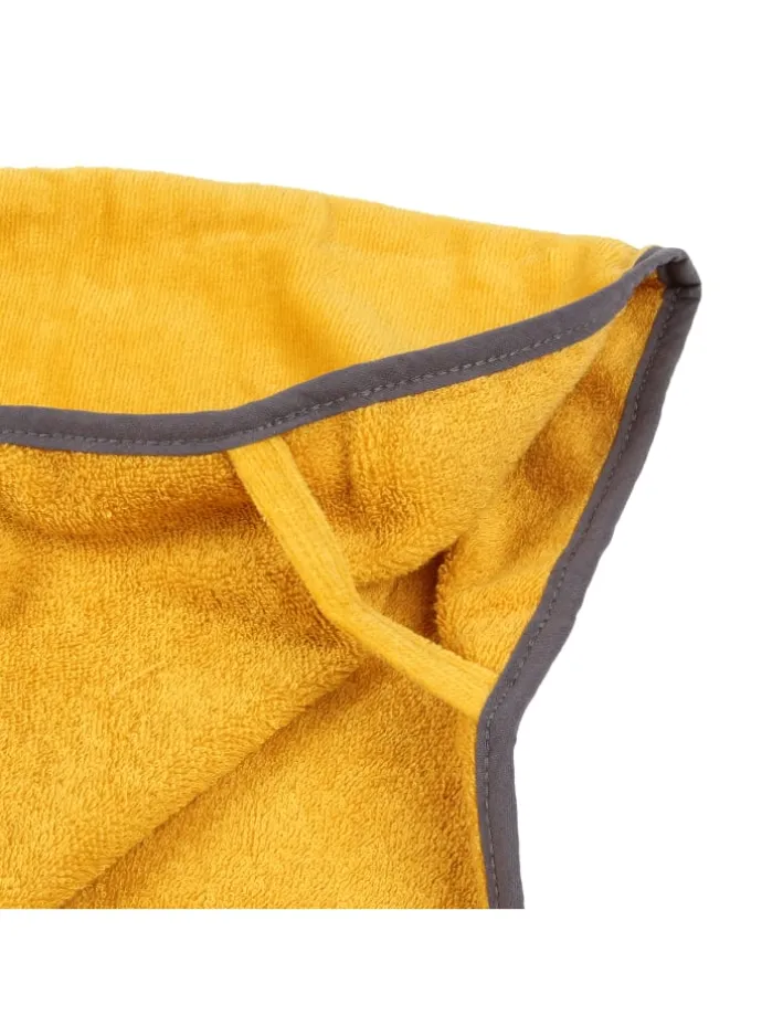 Frottee Badeponcho in Gold