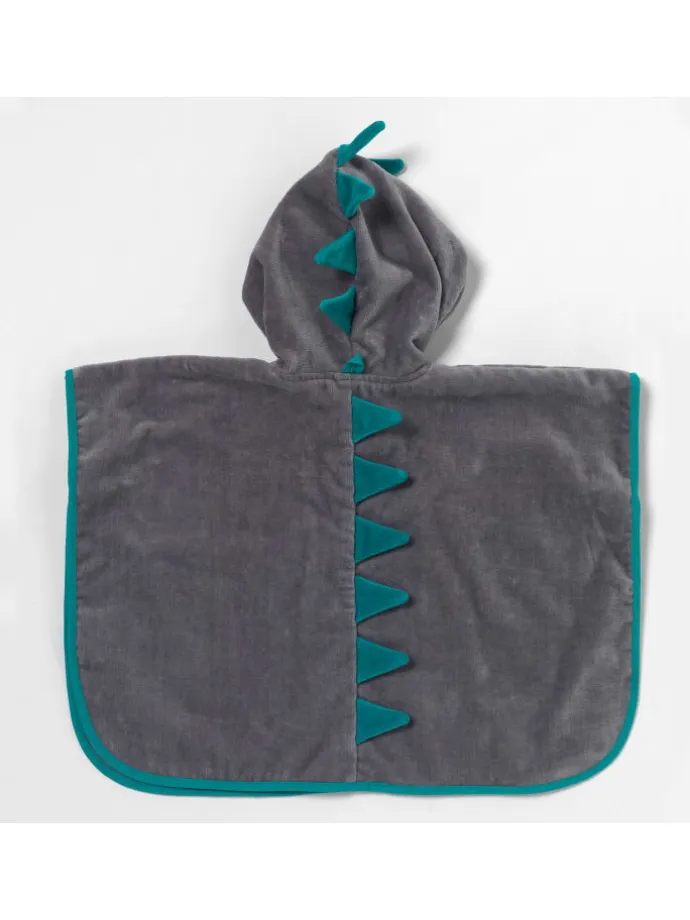 Frottee Badeponcho in Türkis