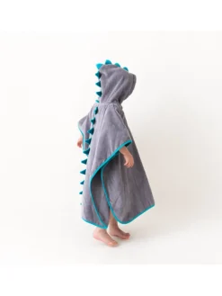 Frottee Badeponcho in Türkis
