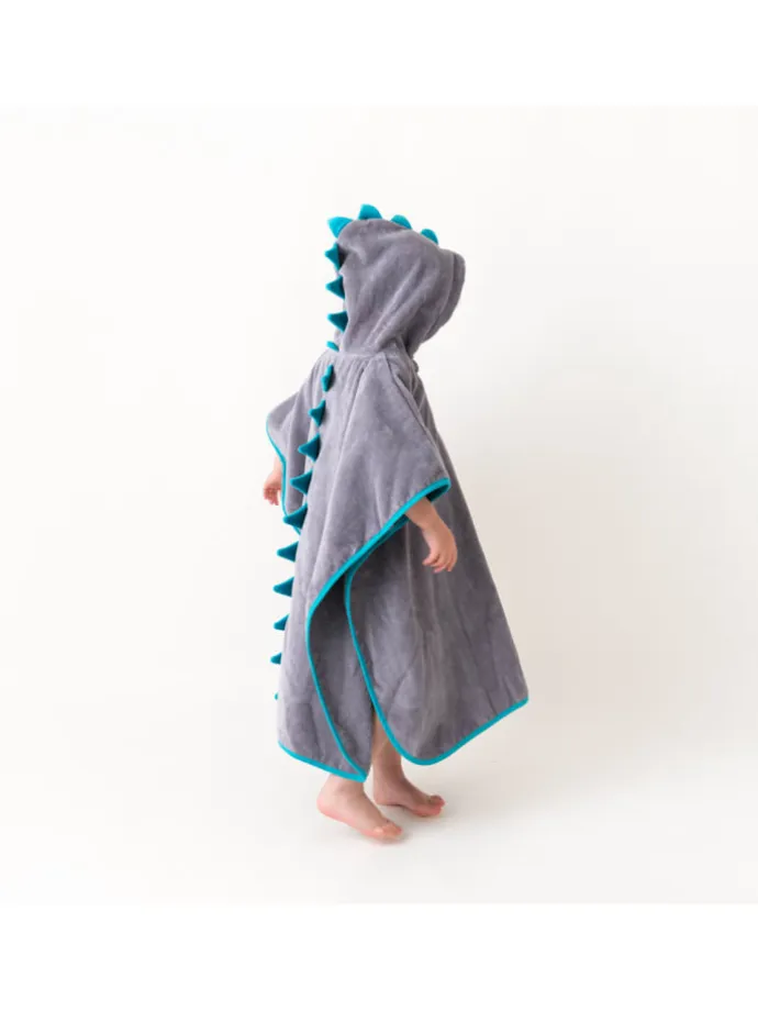 Frottee Badeponcho in Türkis