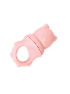 Fruchtsauger 2 in 1 Beißring in rosa