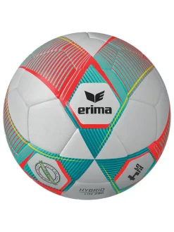 Fußball "Hybrid Lite 290" in Weiß/ Türkis/ Rot