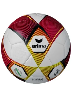 Fußball "Hybrid Training 2.0" in Weiß/ Rot/ Gelb