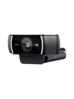 Full-HD Webcam mit 1080p/30fps - Glasobjektiv mit 78° Sichtfeld in Schwarz