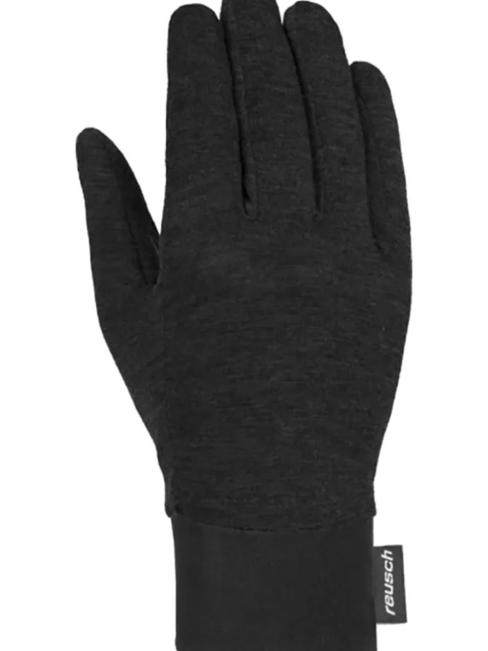 Funktionsfingerhandschuhe "Silk liner" in Schwarz
