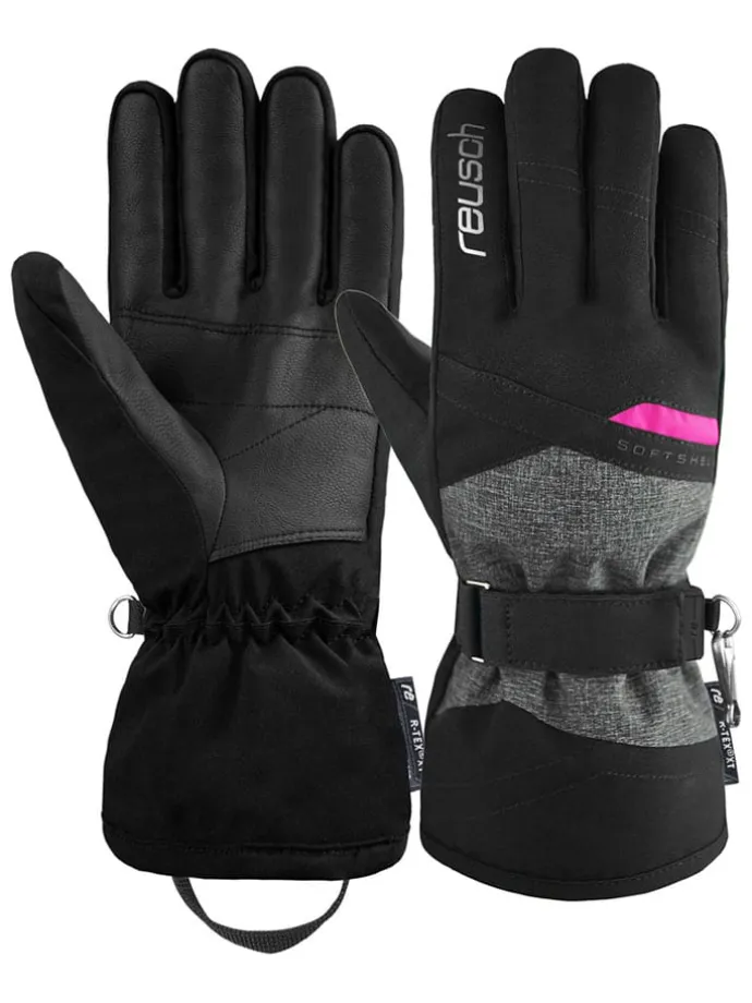 Funktionsfingerhandschuhe in Schwarz/ Grau