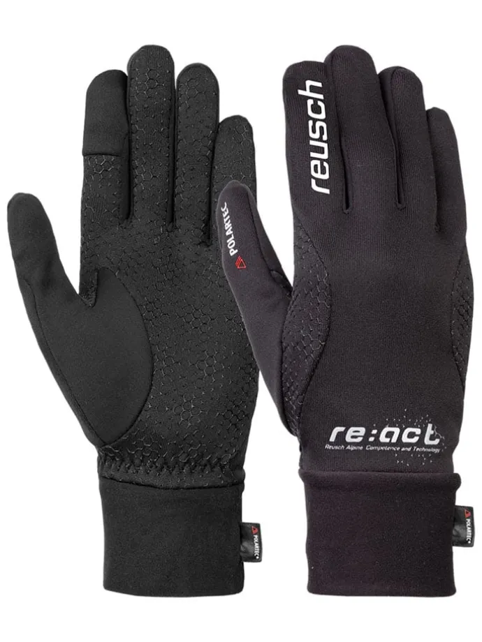 Funktionsfingerhandschuhe "Lhasa TOUCH-TEC" in Schwarz/ Silber