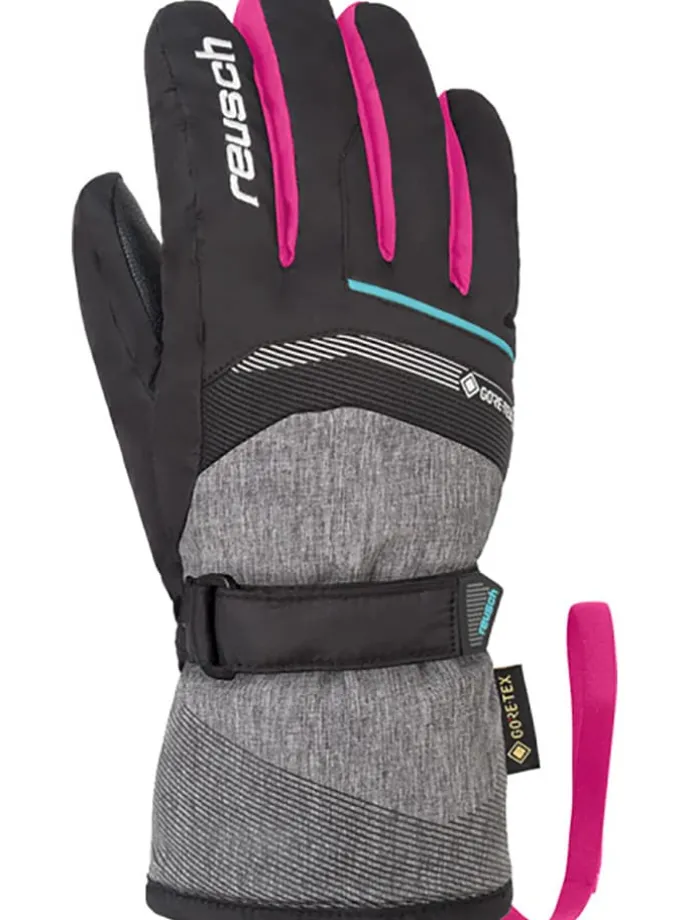 Funktionsfingerhandschuhe "Bolt" in Schwarz/ Grau/ Pink