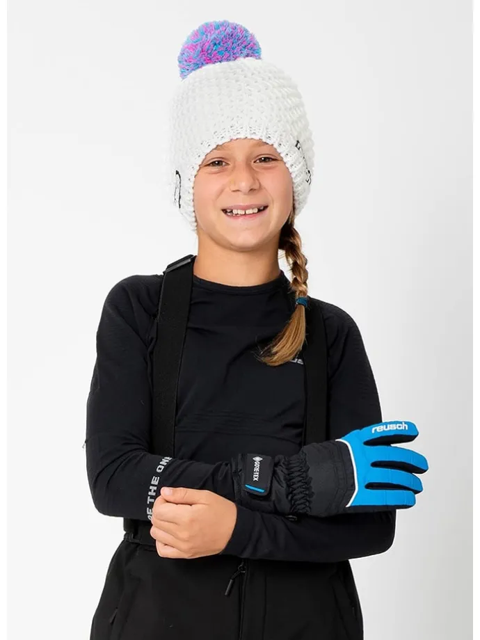 Funktionsfingerhandschuhe "Teddy GORE-TEX" in Schwarz/ Blau