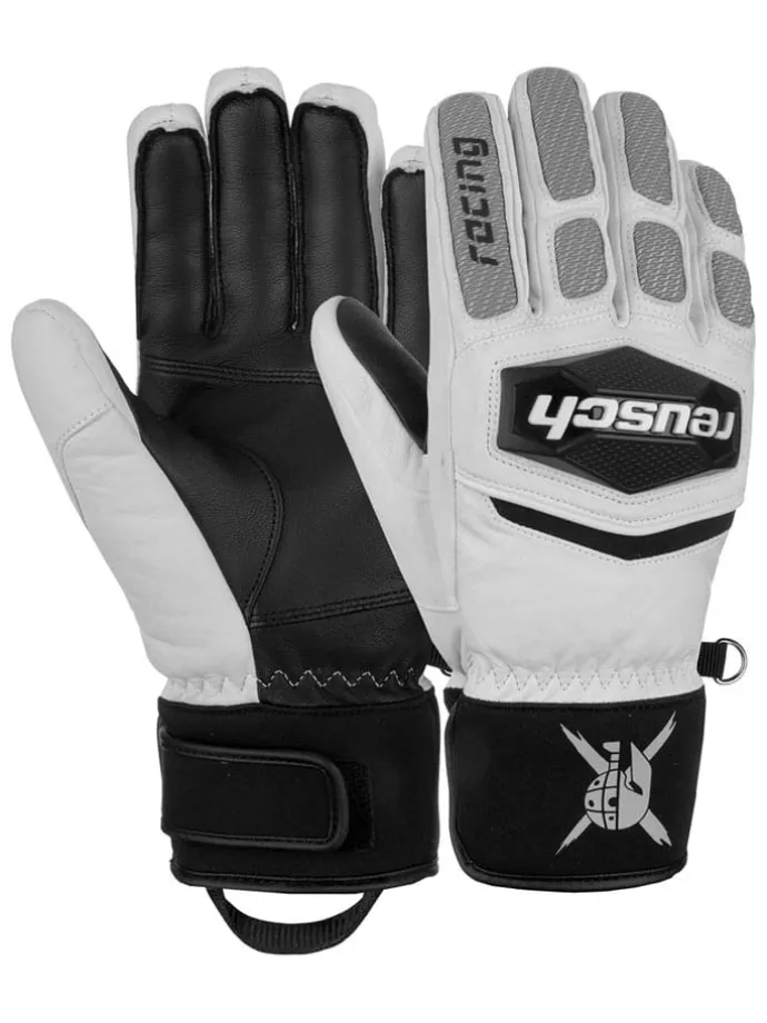 Funktionsfingerhandschuhe "Worldcup Warrior Team" in Weiß/ Schwarz
