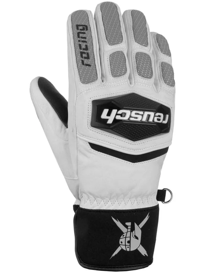 Funktionsfingerhandschuhe "Worldcup Warrior Team" in Weiß/ Schwarz