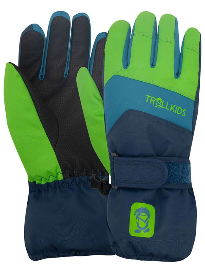Funktions-Handschuhe "Rauland" in Dunkelblau/ Grün
